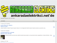 Tablet Screenshot of ankaradaelektrikci.net